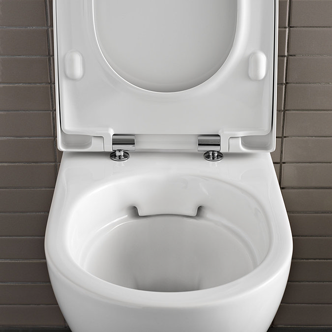 Geberit Aniara Rimless Wall Hung Pan & Soft Close Quick Release Seat