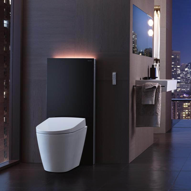 Geberit AquaClean Sela Back to Wall Shower WC & Soft Close Seat Newest Large Image
