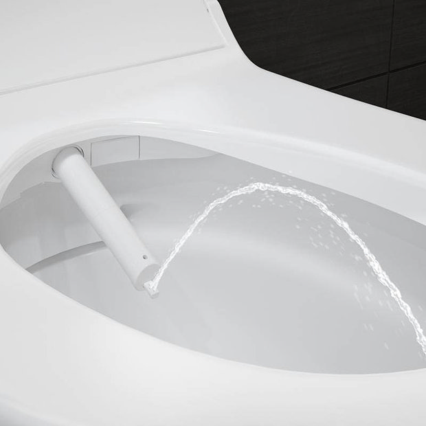 Geberit AquaClean Tuma Rimless Wall Hung Shower WC - Alpine White  Standard Large Image