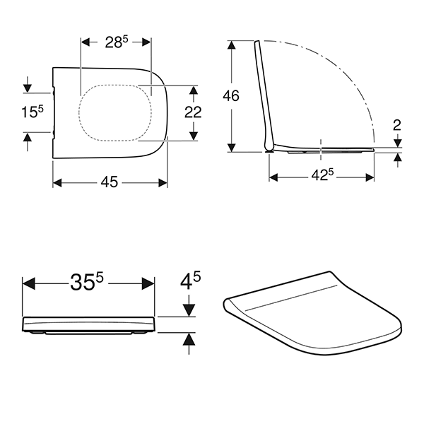 Geberit Compact 4-in-1 Wall-Hung Pack