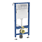 Geberit Duofix Frame 112cm with Alpha Concealed Cistern and Alpha01 Flush Plate 12cm