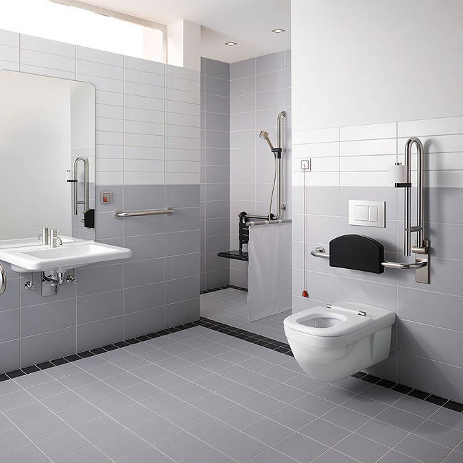 Geberit - Duofix WC Frame for Disabled WC with UP320 Cistern - 1.12m