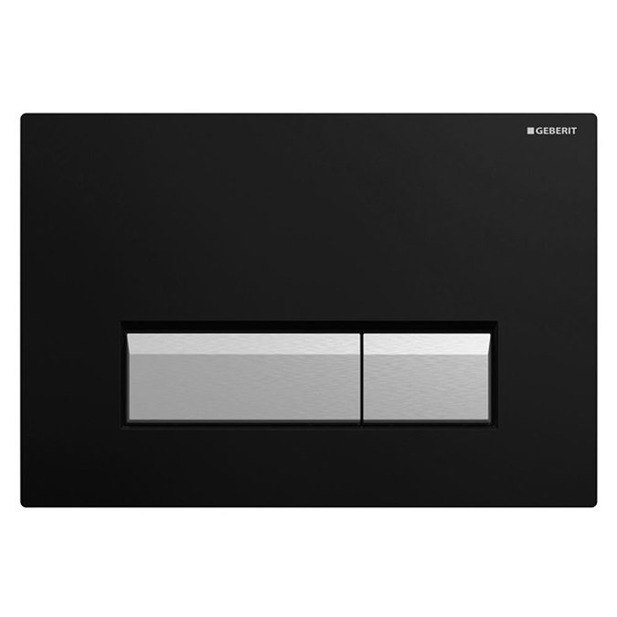 Geberit Sigma40 Black DuoFresh Odour Extraction Flush Plate - 115.600.KR.1 Large Image