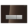 Geberit Sigma40 Umber Glass DuoFresh Odour Extraction Flush Plate - 115.600.SQ.1  Large Image