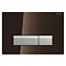 Geberit Sigma40 Umber Glass DuoFresh Odour Extraction Flush Plate - 115.600.SQ.1 Large Image