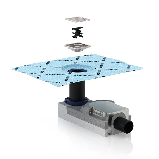 Geberit Floor Drain Available Online at Victorian Plumbing.co.uk