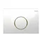 Geberit - Flush Plate for UP300 UP320 UP720 Cistern - Sigma10 - White/Gold Large Image