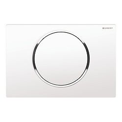 Geberit Sigma 10 White + Chrome Flush Plate for UP320/UP720 Cistern