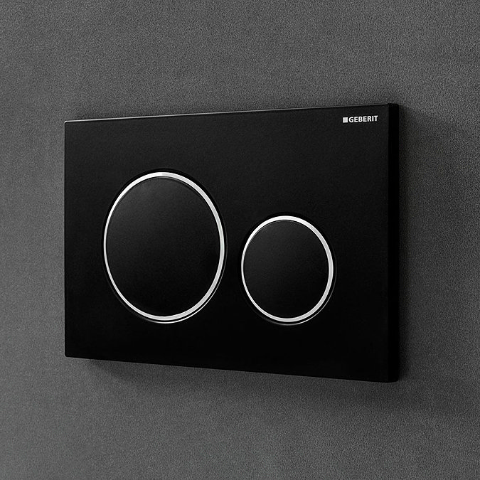 Geberit Sigma 20 Black Flush Plate for UP320/UP720 Cistern - 115.882.KM.10 Profile Large Image