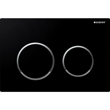 Geberit Sigma 20 Black Flush Plate for UP320/UP720 Cistern - 115.882.KM.10 Profile Large Image