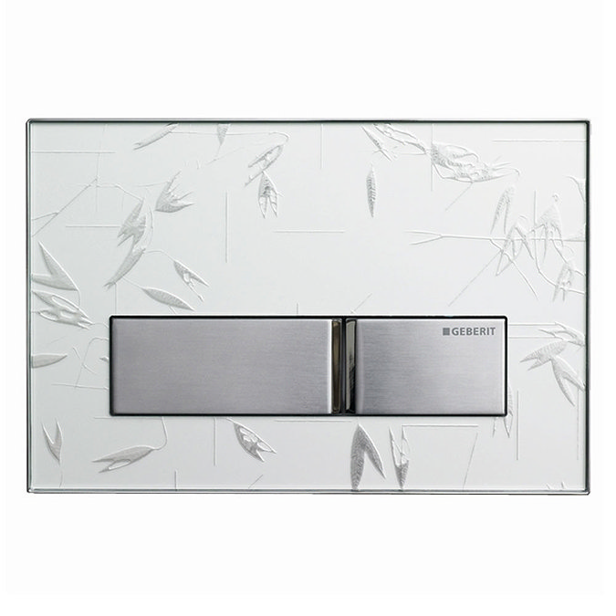 Geberit Sigma 50 Ornament White Flush Plate for UP320 Cistern - 115.788.SC.5 Large Image
