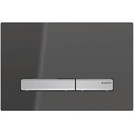 Geberit Sigma 50 Smoked Reflective Glass Flush Plate for UP320 Cistern - 115.788.SD.2 Large Image
