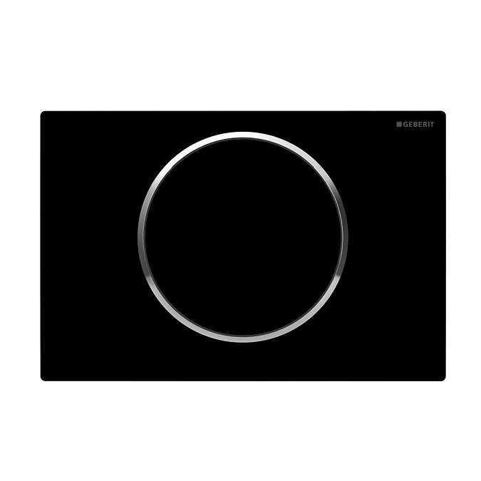 Geberit Black + Chrome Sigma 10 Flush Plate for UP320/UP720 Cistern - 115.758.KM.5 Large Image