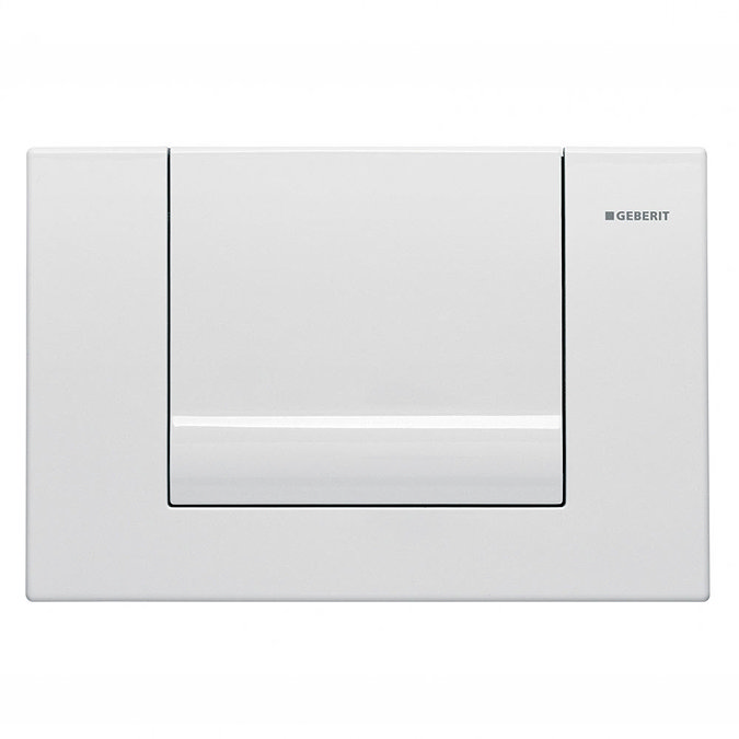 Geberit Tango White Flush Plate for UP320 Cistern - 115.760.11.1 Large Image