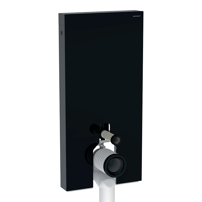 Geberit - Monolith WC Unit & Cistern for Floorstanding WC's - Black/Aluminium Height 1010mm