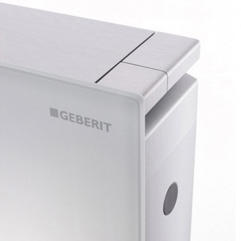 Geberit - Monolith WC Unit & Cistern for Floorstanding WCs - White/Aluminium Feature Large Image