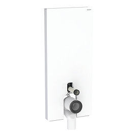 Geberit Monolith WC Unit & Cistern for Floorstanding WC - White/Aluminium