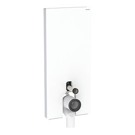 Geberit Monolith WC Unit & Cistern for Floorstanding WC - White/Aluminium