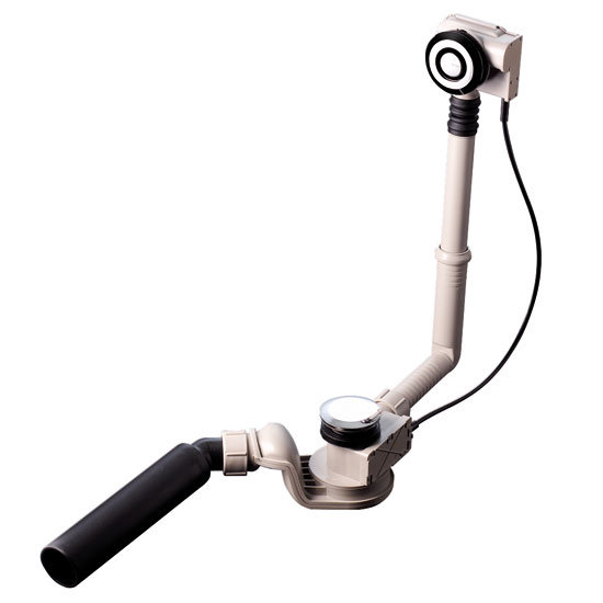 Geberit Push Control Bath Trap, Overflow and Pop Up Waste Chrome