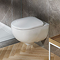 Geberit Rimfree Selnova Semi-Shrouded Grab & Go Wall Hung WC with Soft Close Quick Release Seat