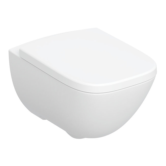 Geberit Selnova Square Rimless Wall Hung Pan + Soft Close Seat Pack