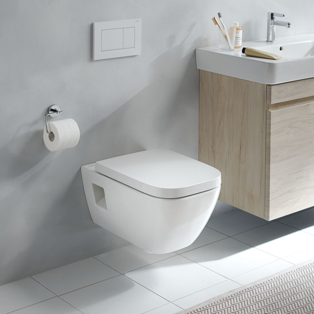 Geberit Selnova Square Rimless Wall Hung Pan + Soft Close Seat