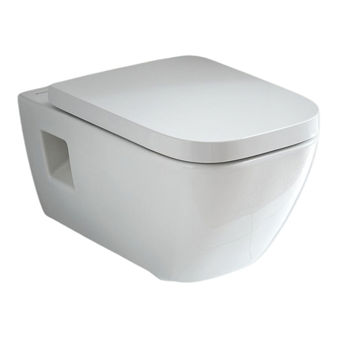 Geberit Selnova Square Rimless Wall Hung Pan + Soft Close Seat