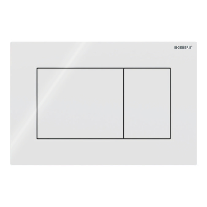 Geberit Sigma01 Square Dual Flush Plate - Alpine White