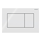 Geberit Sigma01 Square Dual Flush Plate - Alpine White
