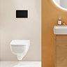 Geberit Sigma01 Square Dual Flush Plate - Black