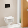 Geberit Sigma01 Square Dual Flush Plate - Black