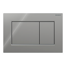 Geberit Sigma01 Square Dual Flush Plate - Chrome
