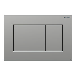 Geberit Sigma01 Square Dual Flush Plate - Matt Chrome