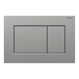 Geberit Sigma01 Square Dual Flush Plate - Matt Chrome