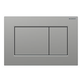 Geberit Sigma01 Square Dual Flush Plate - Matt Chrome
