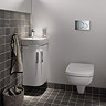 Geberit Sigma01 Gloss Chrome Dual Flush Plate for UP320 Cistern - 115.770.21.5  Profile Large Image