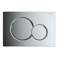 Geberit Sigma01 Gloss Chrome Dual Flush Plate for UP320 Cistern - 115.770.21.5 Large Image