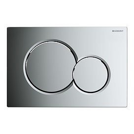 Geberit Sigma01 Gloss Chrome Dual Flush Plate for UP320 Cistern - 115.770.21.5 Large Image