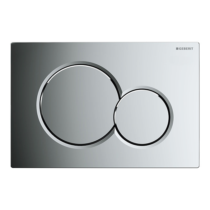 Geberit Sigma01 Gloss Chrome Dual Flush Plate for UP320 Cistern - 115.770.21.5 Large Image