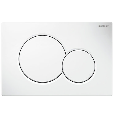Geberit Sigma01 White Dual Flush Plate for UP320 Cistern - 115.770.115  Profile Large Image