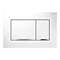 Geberit Sigma30 Dual Flush Plate - White/Gloss Chrome/White - 115.883.KJ.1 Large Image