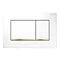 Geberit Sigma30 Dual Flush Plate - White/Gold - 115.883.KK.1 Large Image