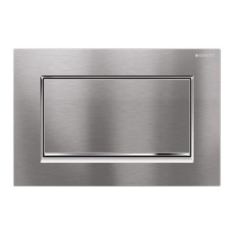 Geberit Sigma30 Single Flush Plate - Brushed Chrome - 115.893.KX.1 Large Image