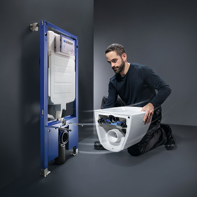 Geberit Sigma Slimline 8cm Frame & Cistern for Wall-Hung WC 114cm