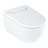 Geberit Smart Japanese Bidet Toilet 4-in-1 Wall-Hung Pack with Brass Flush