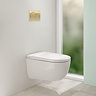 Geberit Smart Japanese Bidet Toilet 4-in-1 Wall-Hung Pack with Brass Flush