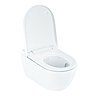 Geberit Smart Japanese Bidet Toilet 4-in-1 Wall-Hung Pack with Chrome Flush