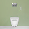 Geberit Smart Japanese Bidet Toilet 4-in-1 Wall-Hung Pack with Chrome Flush