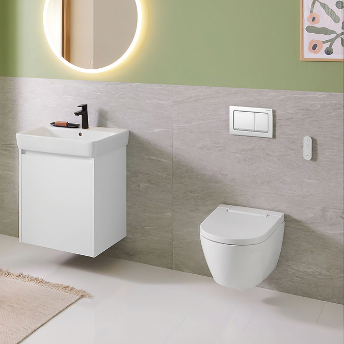 Geberit Smart Japanese Bidet Toilet 4-in-1 Wall-Hung Pack