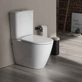Geberit Smyle 3-in-1 Rimless CC Toilet Pack with Pan, Cistern & Soft Close Seat